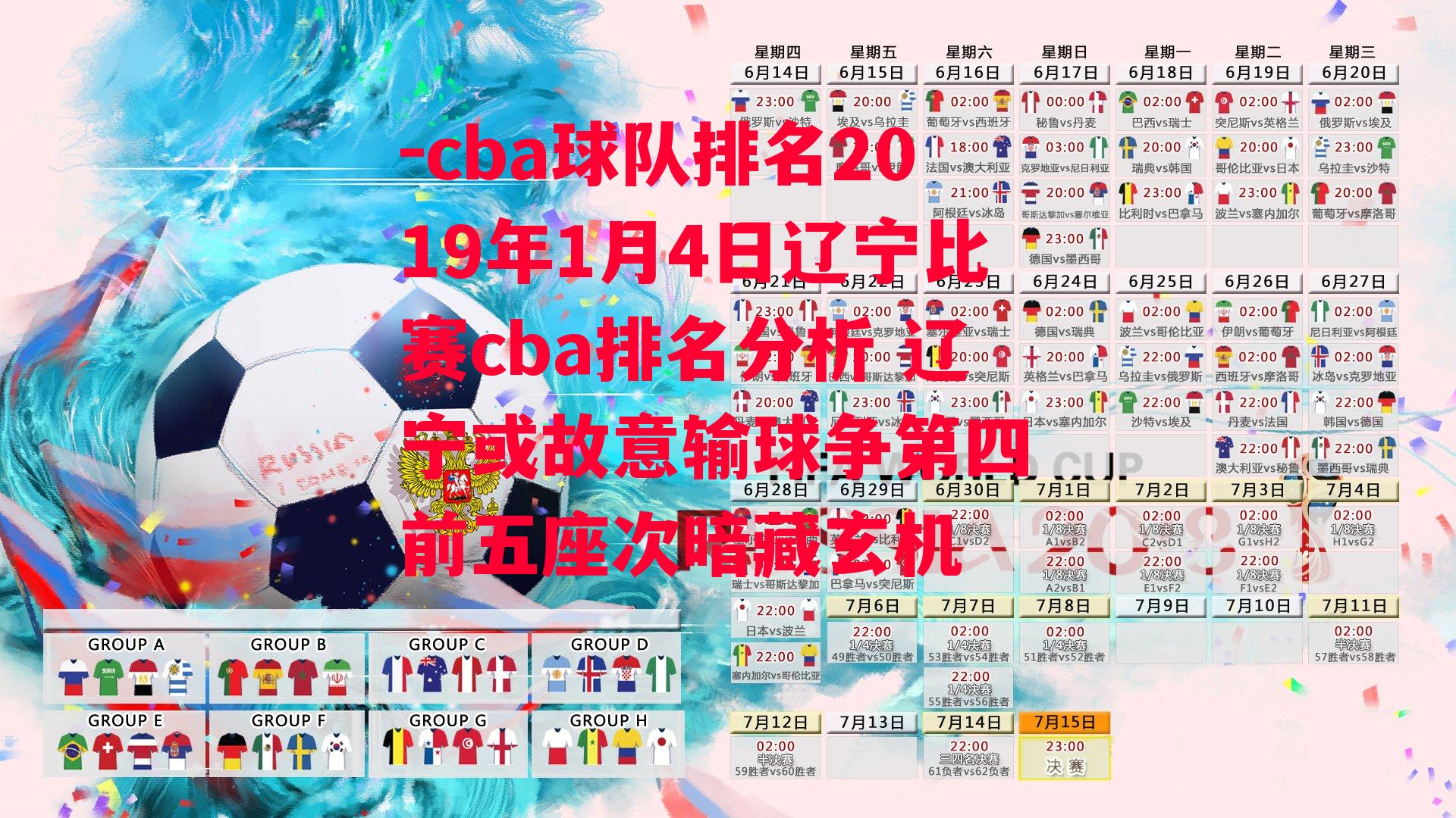 cba球队排名2019年1月4日辽宁比赛cba排名分析 辽宁或故意输球争第四 前五座次暗藏玄机